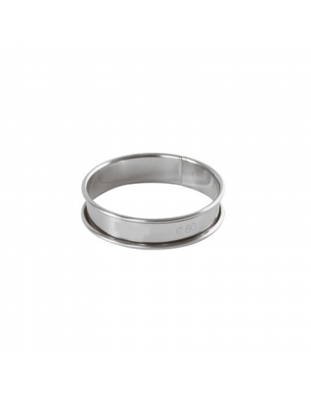 Anello per torte in acciaio inox - diametro Ø cm 8 - altezza cm 2