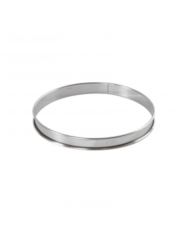 Anello per torte in acciaio inox - diametro Ø cm 18 - altezza cm 2