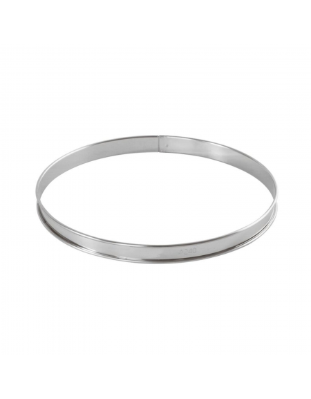 Anello per torte in acciaio inox - diametro Ø cm 24 - altezza cm 2
