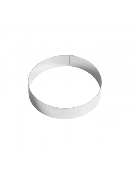 Anello per torte in acciaio inox - diametro Ø cm 16 - altezza cm 3,5