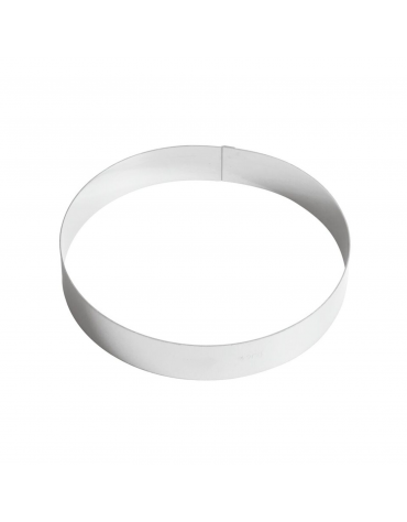 Anello per torte in acciaio inox - diametro Ø cm 20 - altezza cm 3,5