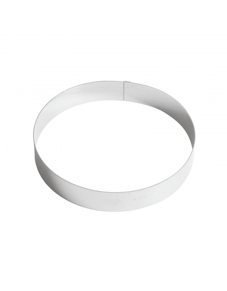 Anello per torte in acciaio inox - diametro Ø cm 20 - altezza cm 3,5