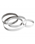 Anello per torte in acciaio inox - diametro Ø cm 24 - altezza cm 3,5