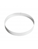Anello per torte in acciaio inox - diametro Ø cm 24 - altezza cm 3,5