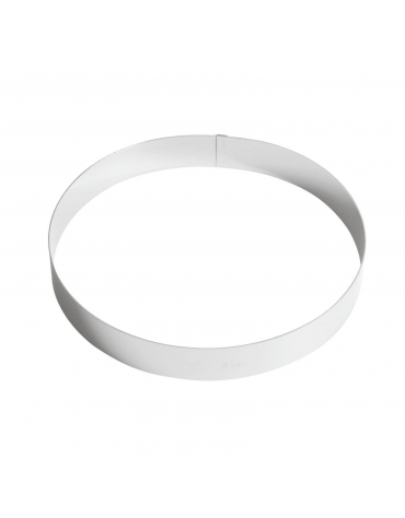 Anello per torte in acciaio inox - diametro Ø cm 24 - altezza cm 3,5