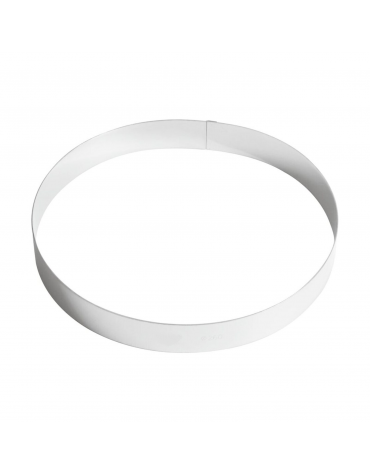 Anello per torte in acciaio inox - diametro Ø cm 26 - altezza cm 3,5