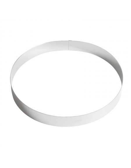Anello per torte in acciaio inox - diametro Ø cm 28 - altezza cm 3,5