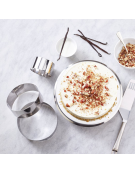 Anello per mousse in acciaio inox - diametro Ø cm 6 - altezza cm 4