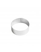 Anello per mousse in acciaio inox - diametro Ø cm 12 - altezza cm 4,5