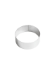 Anello per mousse in acciaio inox - diametro Ø cm 12 - altezza cm 4,5