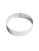 Anello per mousse in acciaio inox - diametro Ø cm 18 - altezza cm 4,5