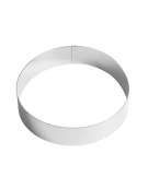 Anello per mousse in acciaio inox - diametro Ø cm 20 - altezza cm 4,5