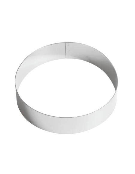 Anello per mousse in acciaio inox - diametro Ø cm 20 - altezza cm 4,5