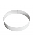 Anello per mousse in acciaio inox - diametro Ø cm 24 - altezza cm 4,5