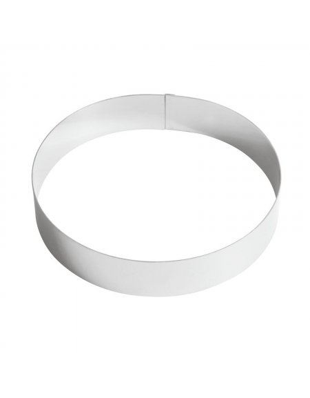 Anello per mousse in acciaio inox - diametro Ø cm 24 - altezza cm 4,5