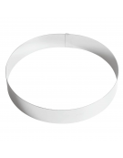 Anello per mousse in acciaio inox - diametro Ø cm 26 - altezza cm 4,5