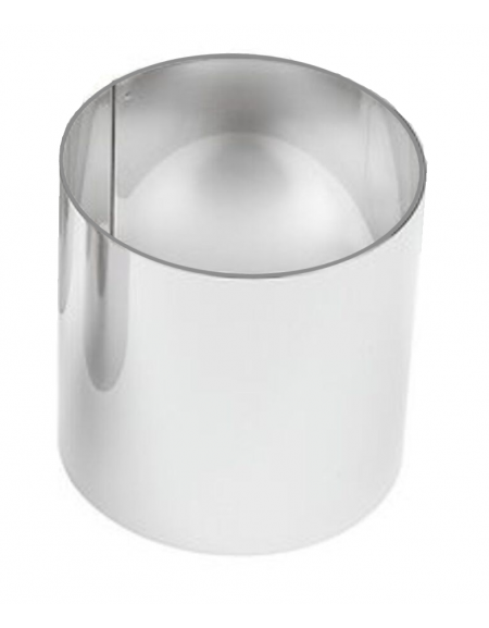 Anello per mousse in acciaio inox - diametro Ø cm 26 - altezza cm 4,5