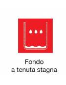 Pattumiera in acciaio inox AISI 304 ,fondo stampato a tenuta stagna - Capacità 50 Lt - cm ø 39x61h