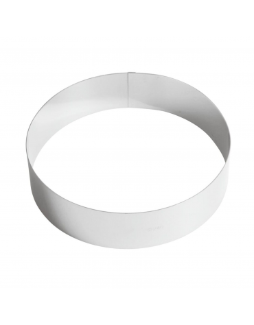 Anello per torta gelato in acciaio inox - diametro Ø cm 24 - altezza cm 6