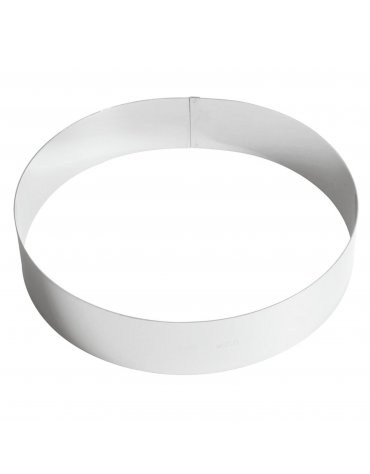 Anello per torta gelato in acciaio inox - diametro Ø cm 28 - altezza cm 6