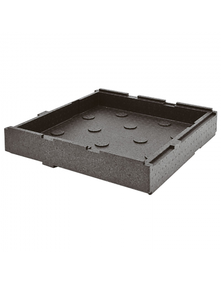 Base/Coperchio per contenitore isometrico modulare in polipropilene  - dimensioni esterne 57x57x9,5h