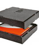 Base/Coperchio per contenitore isometrico modulare polipropilene  - dimensioni esterne 57x57x9,5h