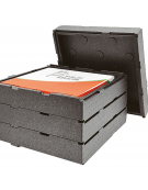 Base/Coperchio per contenitore isometrico modulare polipropilene  - dimensioni esterne 57x57x9,5h