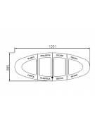 Coperchio spegnisigarette realizzato in acciaio inox per cod. DN27628