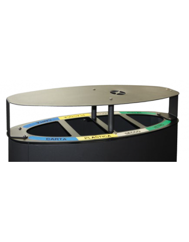 Coperchio spegnisigarette realizzato in acciaio inox per cod. DN27628