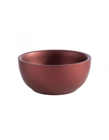 Ciotola in acciaio inox doppia parete - colore marrone - Diametro Ø cm 9,5 - Altezza cm 4,2