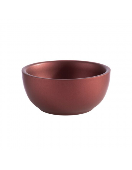 Ciotola in acciaio inox doppia parete - colore marrone - Diametro Ø cm 9,5 - Altezza cm 4,2