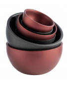 Ciotola in acciaio inox doppia parete - colore marrone - Diametro Ø cm 12 - Altezza cm 6,2