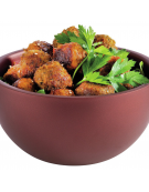 Ciotola in acciaio inox doppia parete - colore marrone - Diametro Ø cm 17 - Altezza cm 9