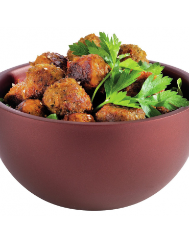 Ciotola in acciaio inox doppia parete - colore marrone - Diametro Ø cm 17 - Altezza cm 9