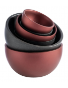 Ciotola in acciaio inox doppia parete - colore marrone - Diametro Ø cm 17 - Altezza cm 9