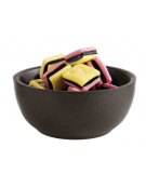 Ciotola in acciaio inox doppia parete - colore nero - Diametro Ø cm 9,5 - Altezza cm 4,2