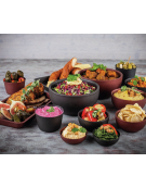 Ciotola in acciaio inox doppia parete - colore nero - Diametro Ø cm 9,5 - Altezza cm 4,2