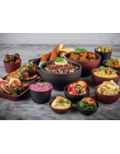 Ciotola in acciaio inox doppia parete - colore nero - Diametro Ø cm 17 - Altezza cm 9