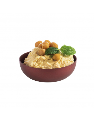 Ciotolina bassa in acciaio inox - colore marrone - Diametro Ø cm 7,5 - Altezza cm 2,5