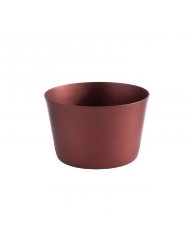 Coppetta in acciaio inox - colore marrone - Diametro Ø cm 8,5 - Altezza cm 5,5