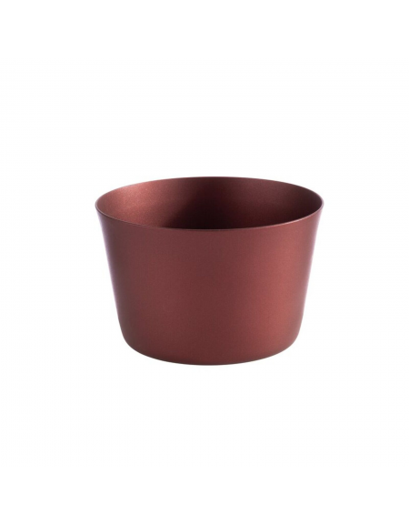 Coppetta in acciaio inox - colore marrone - Diametro Ø cm 8,5 - Altezza cm 5,5