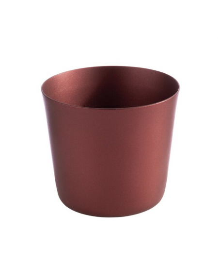 Coppetta in acciaio inox - colore marrone - Diametro Ø cm 8,5 - Altezza cm 8,5