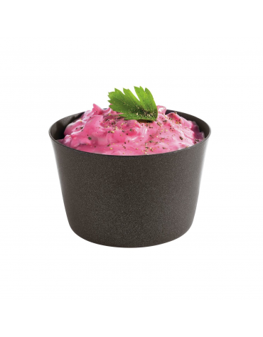 Coppetta in acciaio inox - colore nero - Diametro Ø cm 8,5 - Altezza cm 5,5