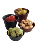 Set 6 ciotoline in acciaio inox - colore grigio scuro - capacità ml 60 - Diametro Ø cm 6 - Altezza cm 4,5