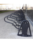 Portabici 5 posti realizzato completamente in acciaio zincato e verniciato - Da tassellare - cm 261,2x70,2h