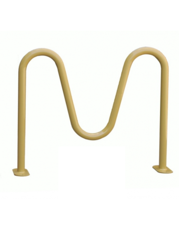 Portabici 2 posti alto-basso realizzato in acciaio zincato e verniciato - Da tassellare - cm 102,8x20x82h