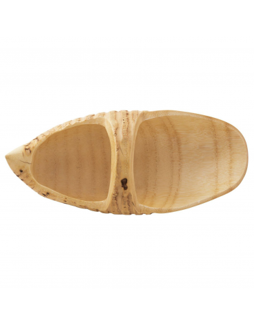 Piatto presentazione per sushi in bambù - cm 34x14x13h