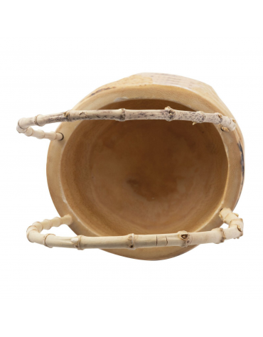 Piatto presentazione per sushi in bambù - Diametro Ø cm 16 - Altezza cm 27