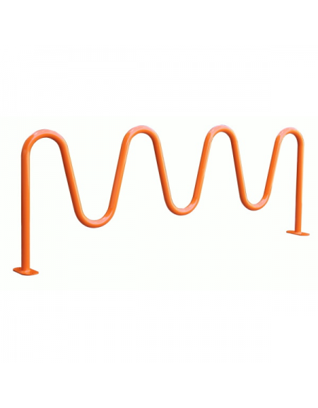 Portabici 4 posti alto-basso realizzato in acciaio zincato e verniciato - Da tassellare - cm 239,1x20x82h