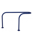 Portabici 1 posto realizzato in acciaio zincato e verniciato - Da tassellare - cm 140x29,8x85,5h